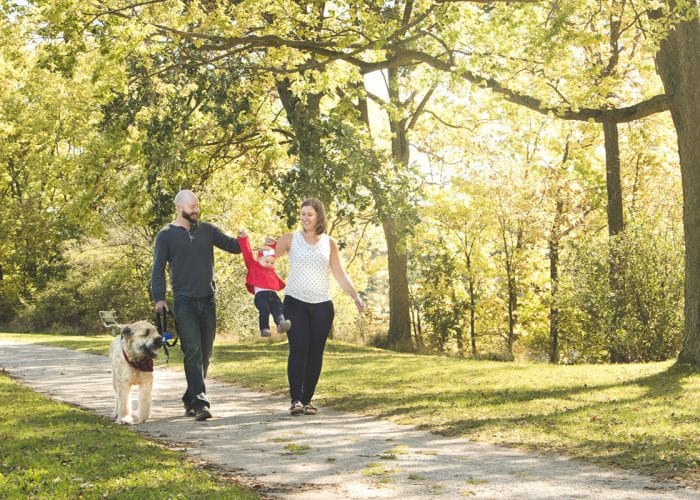 Happy Family photos in Toronto park